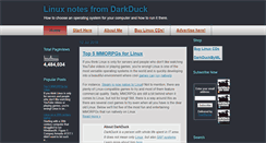 Desktop Screenshot of linuxblog.darkduck.com